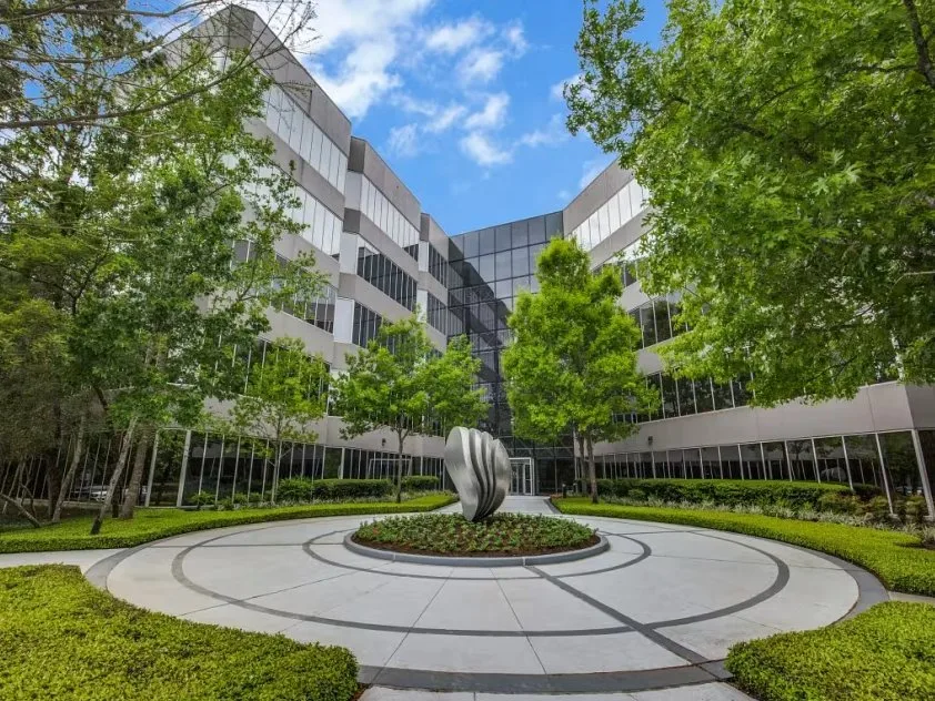 Office building courtyard at 2001 Timberloch Pl The Woodlands