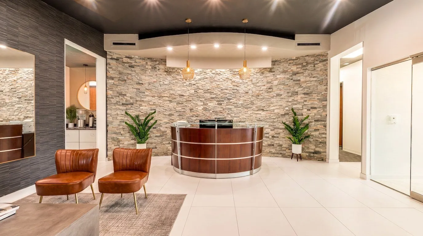 Reception at Lucid Private Offices Keller