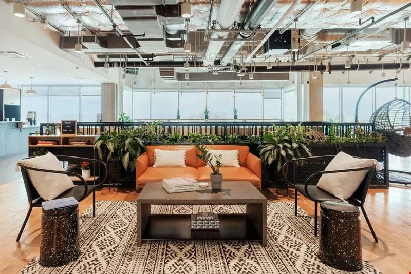 WeWork lounge on the 4th floor