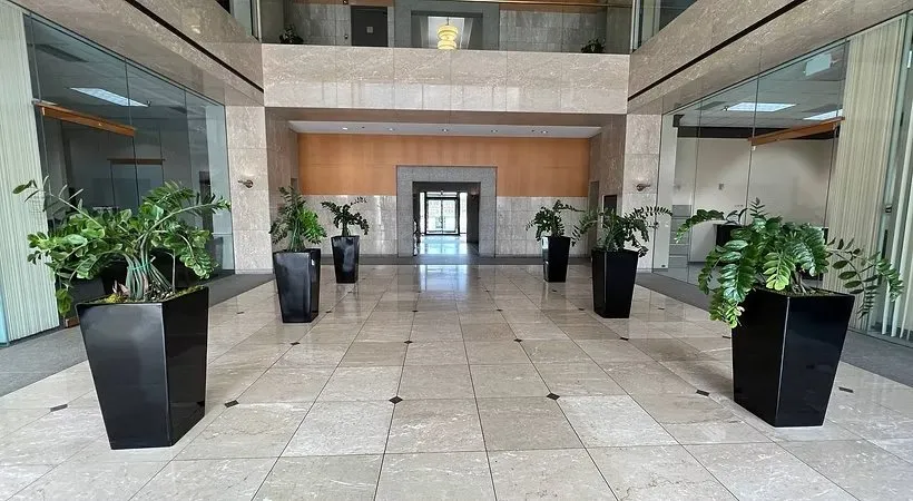 Lobby of the office building at 4025 Woodland Park Blvd Arlington