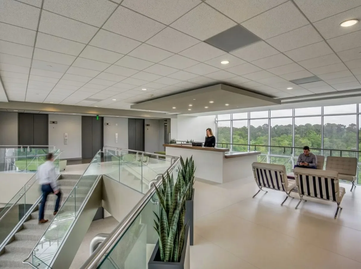 Reception floor at The Woodlands location