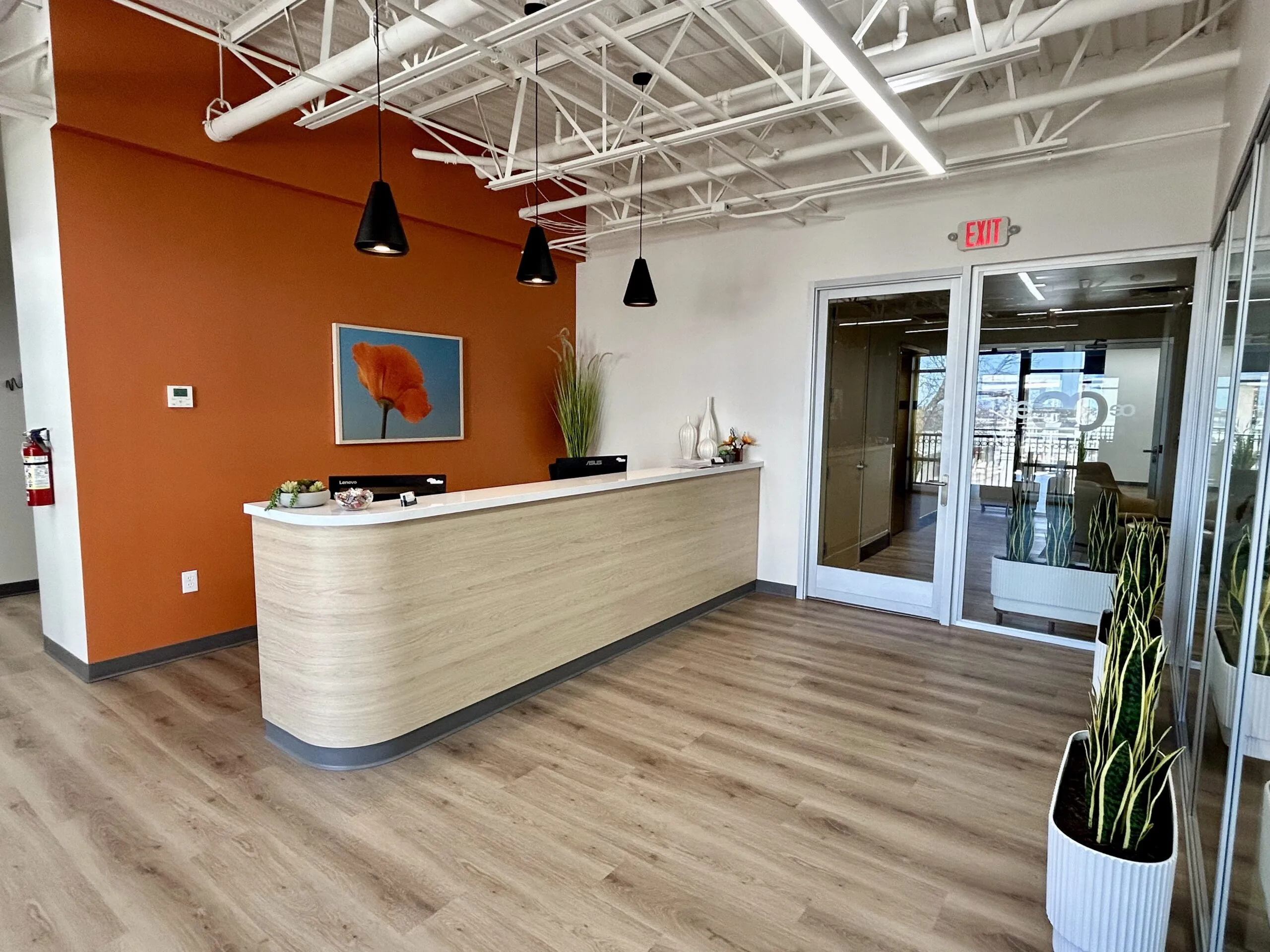 Reception lobby at the Georgetown location