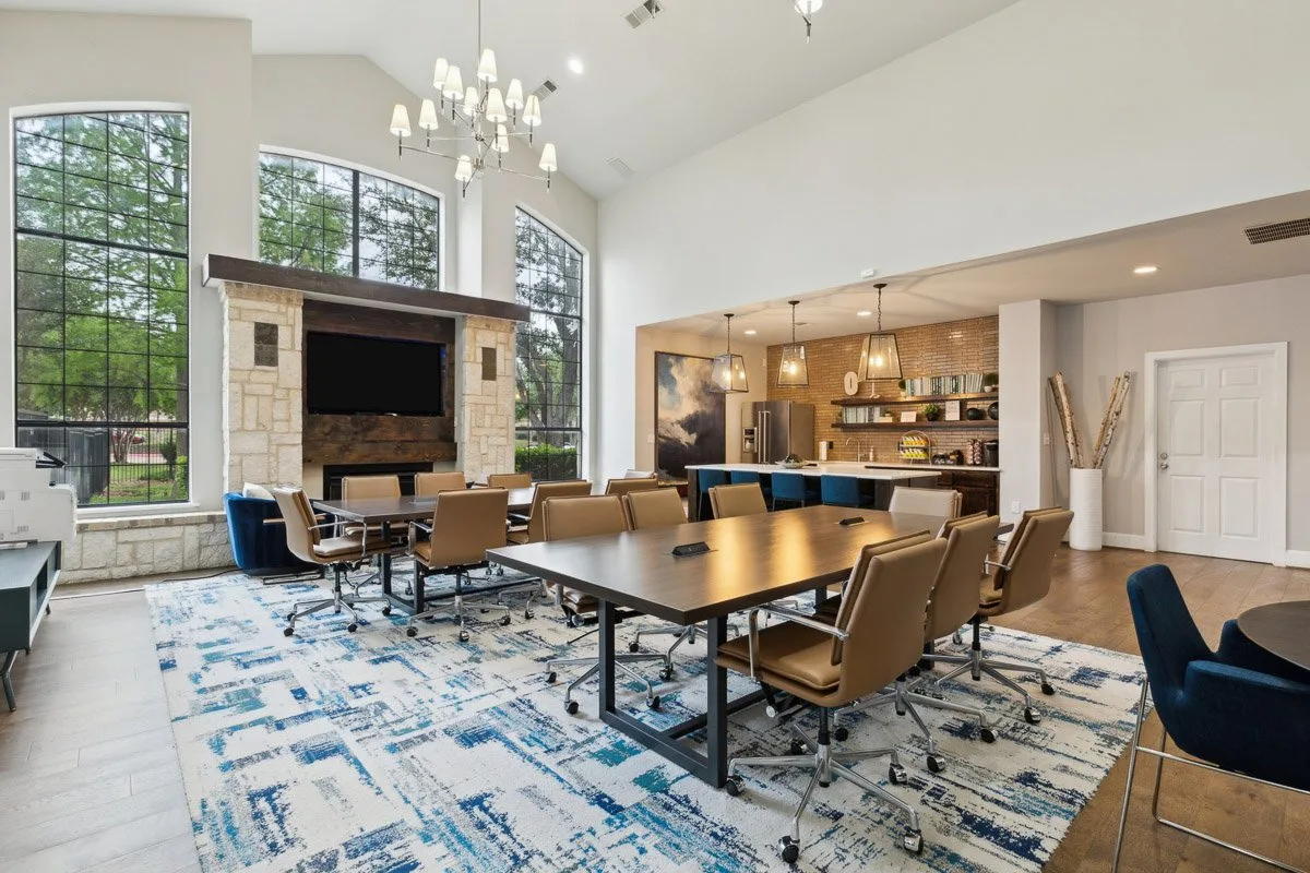 Reception area inside the Lewisville office on W Valley Ridge Blvd