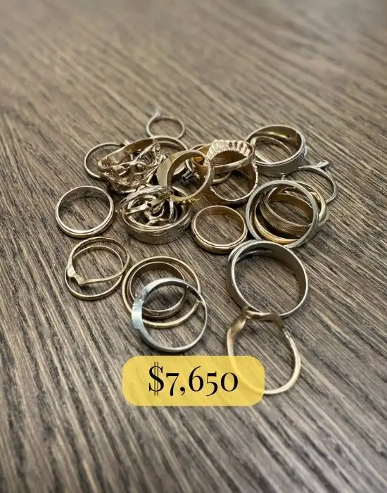 Real customer payout: we paid $7,650 for rings